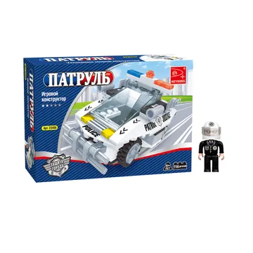 Игровой конструктор Keyixing 23406 ПАТРУЛЬ (114 деталей в наборе) цветная коробка