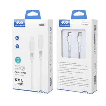 Кабель зарядки Miccell VQ-D88 Type C to lightning