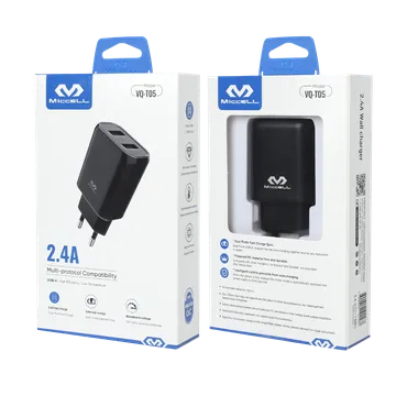 Зарядное устройство Miccell VQ-T05 2.4A, Черный